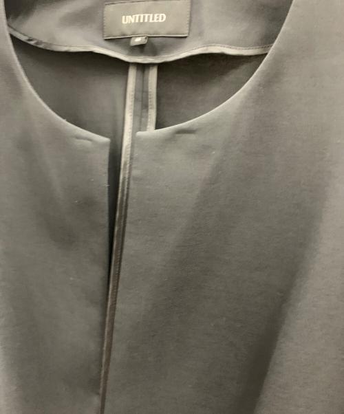 UNTITLED（アンタイトル）UNTITLED (アンタイトル) UNTITLED　ノーカラージャケット ブラック サイズ:50の古着・服飾アイテム