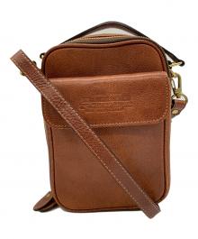 LUGGAGE AOKI（ラゲージアオキ）の古着「Luggage AOK　レザーショルダーポーチ」｜ブラウン