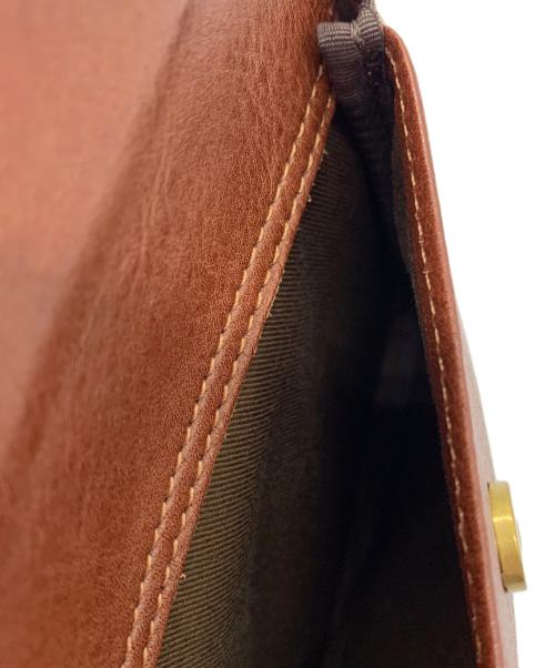 LUGGAGE AOKI（ラゲージアオキ）Luggage AOKI (ラゲージアオキ) Luggage AOK　レザーショルダーポーチ ブラウンの古着・服飾アイテム