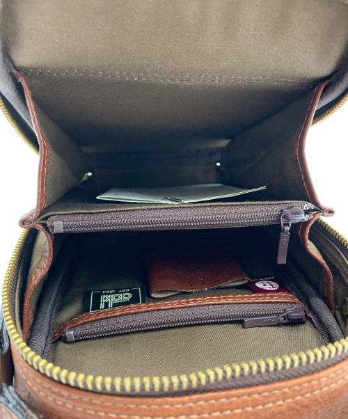 LUGGAGE AOKI（ラゲージアオキ）Luggage AOKI (ラゲージアオキ) Luggage AOK　レザーショルダーポーチ ブラウンの古着・服飾アイテム