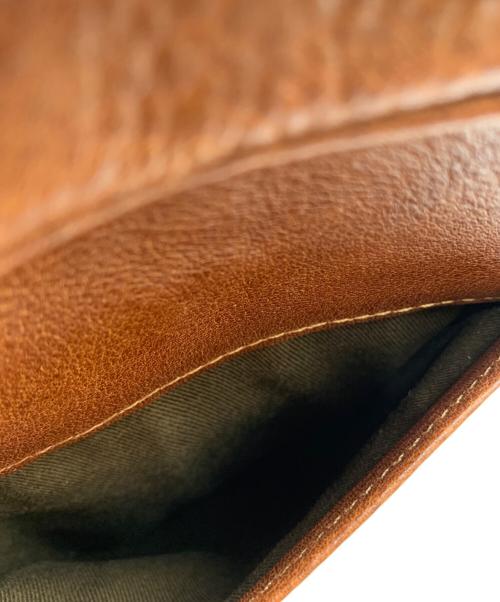 LUGGAGE AOKI（ラゲージアオキ）Luggage AOKI (ラゲージアオキ) Luggage AOK　レザーショルダーポーチ ブラウンの古着・服飾アイテム