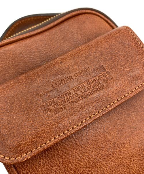 LUGGAGE AOKI（ラゲージアオキ）Luggage AOKI (ラゲージアオキ) Luggage AOK　レザーショルダーポーチ ブラウンの古着・服飾アイテム