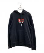 DIESELディーゼル）の古着「DIESEL　プルオーバーパーカー」｜ブラック