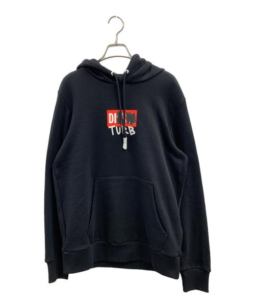 DIESEL（ディーゼル）DIESEL (ディーゼル) DIESEL　プルオーバーパーカー ブラック サイズ:Mの古着・服飾アイテム