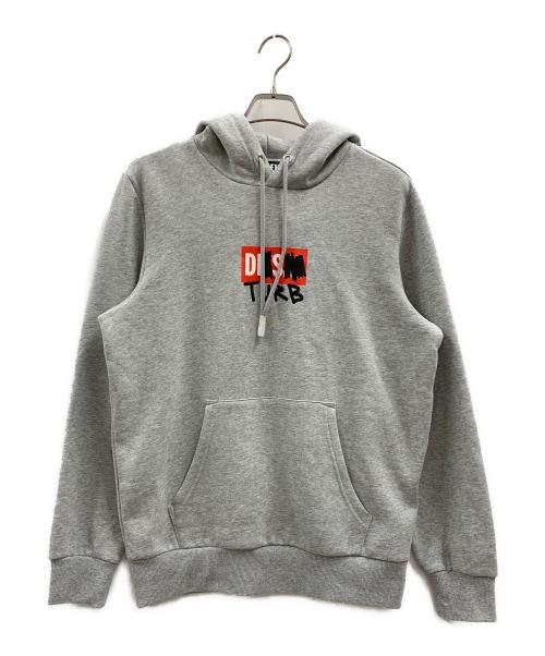 DIESEL（ディーゼル）DIESEL (ディーゼル) DIESEL　プルオーバーパーカー グレー サイズ:Mの古着・服飾アイテム
