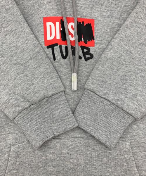 DIESEL（ディーゼル）DIESEL (ディーゼル) DIESEL　プルオーバーパーカー グレー サイズ:Mの古着・服飾アイテム