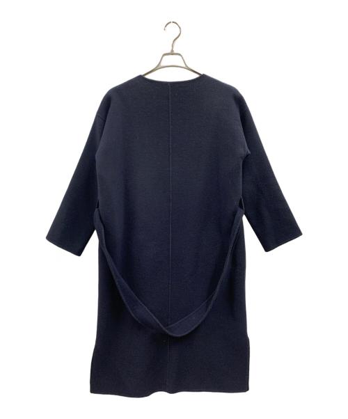 URBAN RESEARCH DOORS（アーバンリサーチドアーズ）URBAN RESEARCH DOORS (アーバンリサーチドアーズ) URBAN RESEARCH DOORS  ウールガウンコート ネイビー サイズ:SIZE 1の古着・服飾アイテム