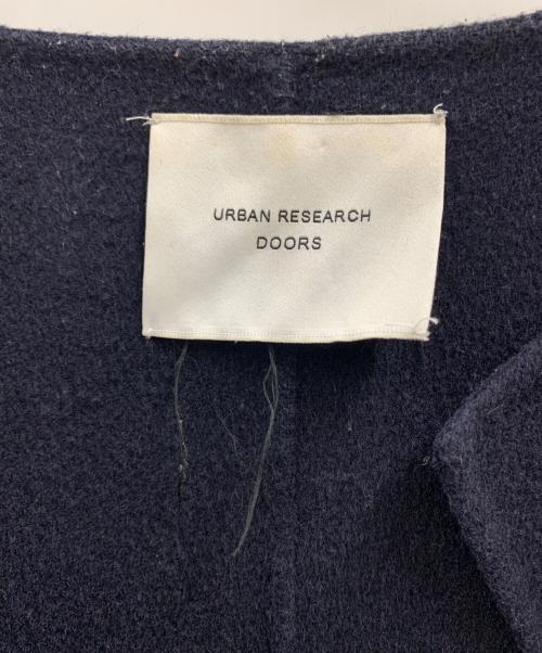 URBAN RESEARCH DOORS（アーバンリサーチドアーズ）URBAN RESEARCH DOORS (アーバンリサーチドアーズ) URBAN RESEARCH DOORS  ウールガウンコート ネイビー サイズ:SIZE 1の古着・服飾アイテム