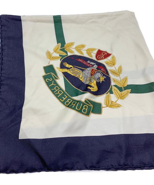 Burberry's（バーバリー）Burberry's (バーバリーズ) スカーフ ネイビー×ベージュの古着・服飾アイテム