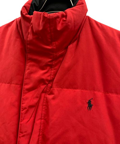 POLO RALPH LAUREN（ポロ・ラルフローレン）POLO RALPH LAUREN (ポロ・ラルフローレン) POLO RALPH LAUREN　リバーシブルダウンジャケット ブラック×レッド サイズ:Sの古着・服飾アイテム