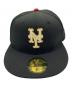 中古・古着 New Era (ニューエラ) New Era　キャップ ブラック×ゴールド：8000円