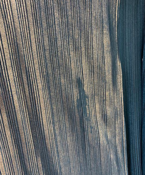 PLEATS PLEASE（プリーツプリーズ）PLEATS PLEASE (プリーツプリーズ) PLEATS PLEASE　ノースリーブプリーツカットソー ターコイズブルー サイズ:34の古着・服飾アイテム