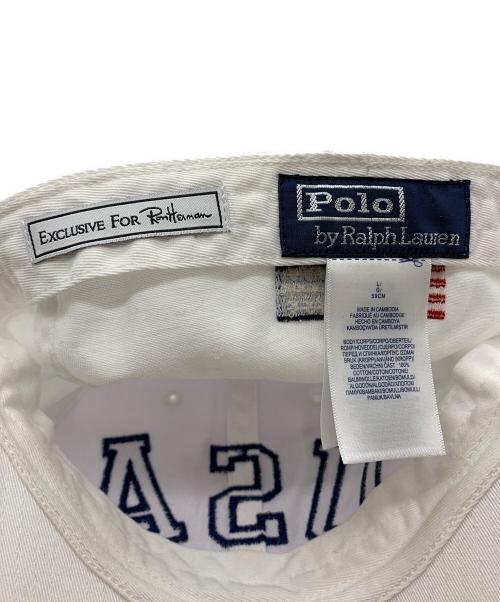 POLO RALPH LAUREN（ポロ・ラルフローレン）POLO RALPH LAUREN (ポロ・ラルフローレン) Ron Herman (ロンハーマン) POLO RALPH LAUREN　	Ron Herman　キャップ ホワイトの古着・服飾アイテム