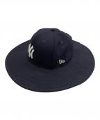 New Eraニューエラ）の古着「New Era　フィッテド ロングブリムハット」｜ブラック