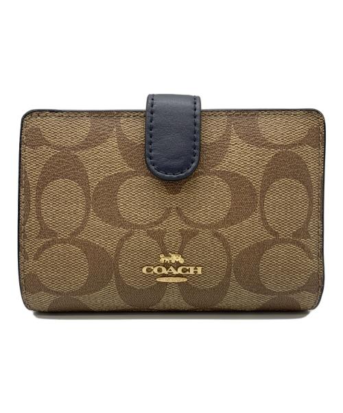 COACH（コーチ）COACH (コーチ) COACH　2つ折り財布 ブラウンの古着・服飾アイテム