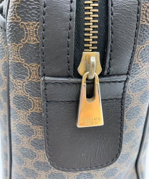 CELINE（セリーヌ）CELINE (セリーヌ) CELINEハンドバッグ　マカダム ブラック×ブラウンの古着・服飾アイテム