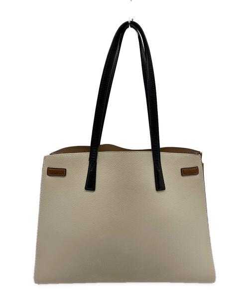 TORY BURCH（トリーバーチ）TORY BURCH (トリーバーチ) TORY BURCH　トートバッグ ベージュ×ブラック×ブラウンの古着・服飾アイテム