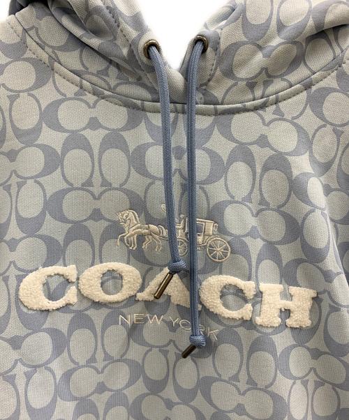 COACH（コーチ）COACH (コーチ) COACH　パーカー スカイブルー サイズ:Mの古着・服飾アイテム