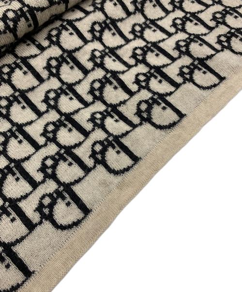 Christian Dior（クリスチャン ディオール）Christian Dior (クリスチャン ディオール) Christian Dior　マフラー ベージュ×ブラックの古着・服飾アイテム