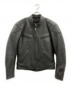 GREEDYグリーディ）の古着「GREEDY　ライダースジャケット」｜ブラック