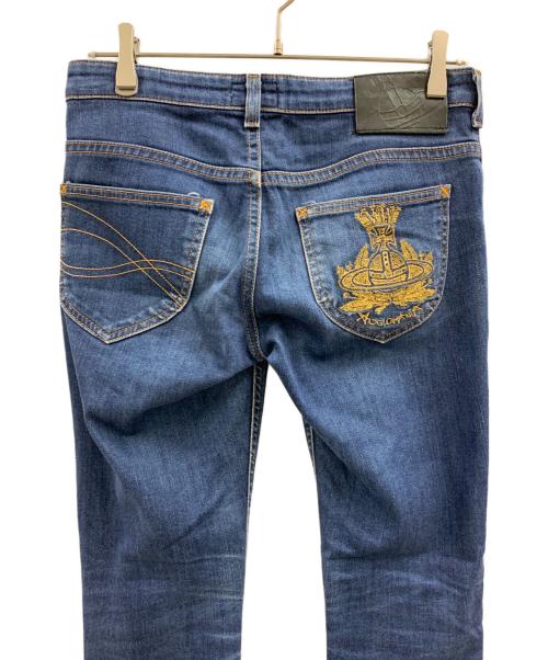 Vivienne Westwood（ヴィヴィアンウエストウッド）Vivienne Westwood (ヴィヴィアンウエストウッド) LEE (リー) Vivienne Westwood×LEE　スキニーデニムパンツ インディゴ サイズ:W28×L33の古着・服飾アイテム