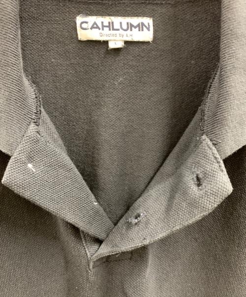 CAHLUMN（カウラム）CAHLUMN (カウラム) CAHLUMN　ポロシャツ ブラック サイズ:Lの古着・服飾アイテム