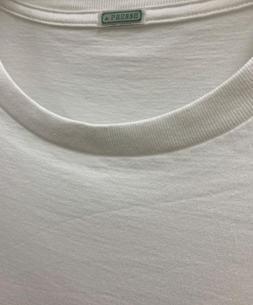A.PRESSE（アプレッセ）A.PRESSE (アプレッセ) A.PRESSE　Tシャツ ホワイト サイズ:3の古着・服飾アイテム