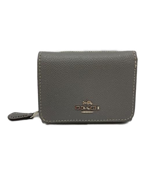 COACH（コーチ）COACH (コーチ) COACH 3つ折り財布 グレーの古着・服飾アイテム