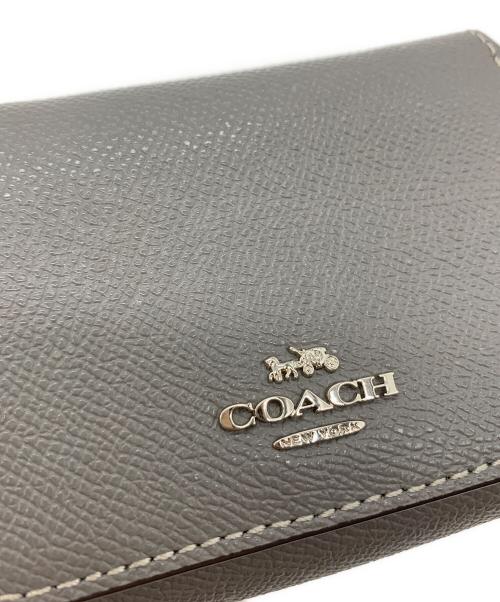 COACH（コーチ）COACH (コーチ) COACH 3つ折り財布 グレーの古着・服飾アイテム