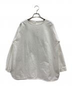 SOLAMONAT LARMEソラモナラーム）の古着「solamonat larme　長袖カットソー」｜ホワイト