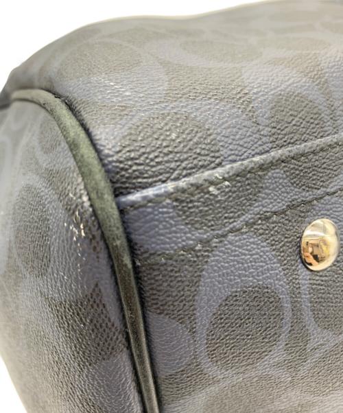 COACH（コーチ）COACH (コーチ) COACH ボストンバッグ ネイビー×ブラックの古着・服飾アイテム