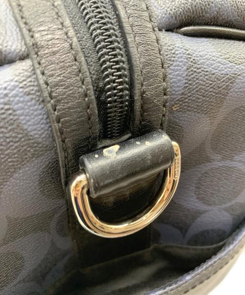 COACH（コーチ）COACH (コーチ) COACH ボストンバッグ ネイビー×ブラックの古着・服飾アイテム