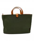 HUNTING WORLDハンティングワールド）の古着「トートバッグ」｜グリーン×オレンジ