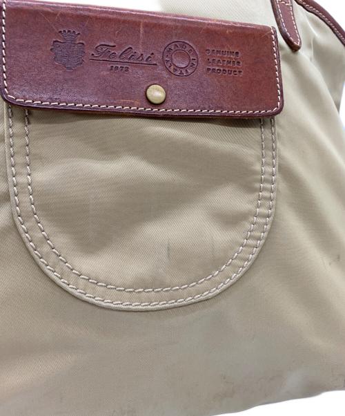 Felisi（フェリージ）Felisi (フェリージ) Felisi　トートバッグ ベージュ×ブラウンの古着・服飾アイテム