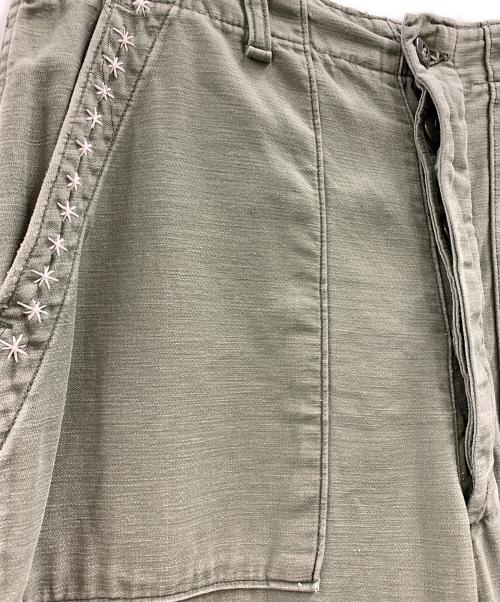 不明（フメイ）不明 (フメイ) ベイカーパンツ グリーン サイズ:34の古着・服飾アイテム