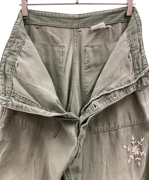 不明（フメイ）不明 (フメイ) ベイカーパンツ グリーン サイズ:34の古着・服飾アイテム