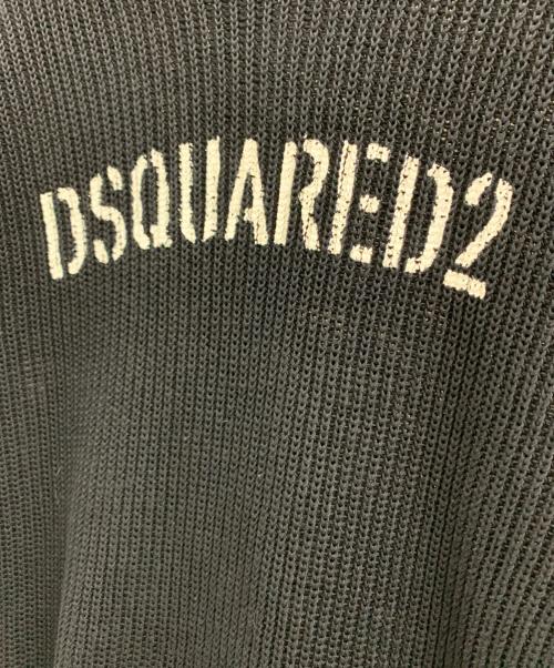 DSQUARED2（ディースクエアード）DSQUARED2 (ディースクエアード) DSQUARED2　厚手ニット ブラック×ホワイト サイズ:Mの古着・服飾アイテム