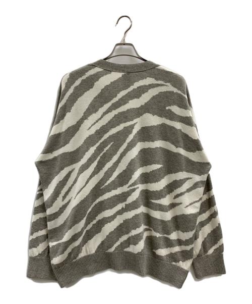 SHAREEF（シャリーフ）SHAREEF (シャリーフ) SHAREEF厚手カーディガン グレー×ホワイト サイズ:1の古着・服飾アイテム