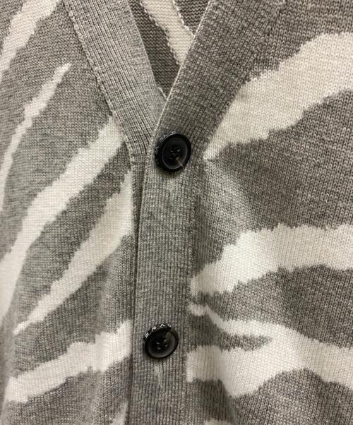 SHAREEF（シャリーフ）SHAREEF (シャリーフ) SHAREEF厚手カーディガン グレー×ホワイト サイズ:1の古着・服飾アイテム