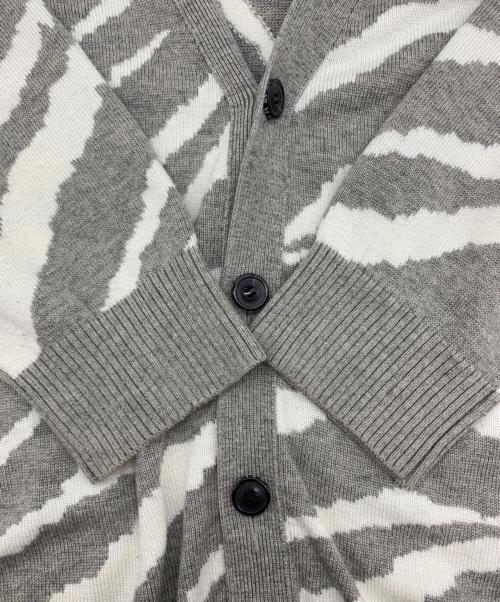 SHAREEF（シャリーフ）SHAREEF (シャリーフ) SHAREEF厚手カーディガン グレー×ホワイト サイズ:1の古着・服飾アイテム