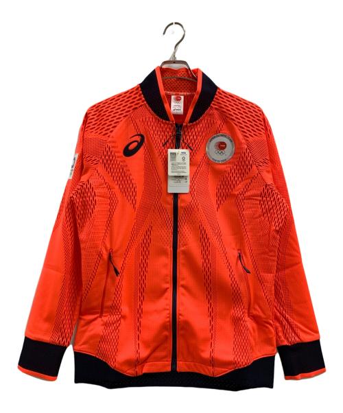 asics（アシックス）asics (アシックス) asics　ジャケット オレンジ サイズ:L 未使用品の古着・服飾アイテム
