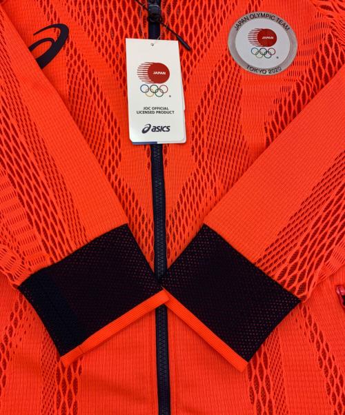 asics（アシックス）asics (アシックス) asics　ジャケット オレンジ サイズ:L 未使用品の古着・服飾アイテム