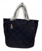russetラシット）の古着「russet　エブリデイトートバッグ」｜ネイビー×ブラック