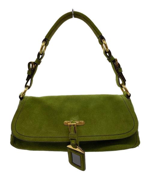 PRADA（プラダ）PRADA (プラダ) PRADA　ハンドバッグ グリーンの古着・服飾アイテム