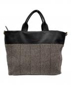 GIANNI CHIARINIジャンニ キアリーニ）の古着「GIANNI CHIARINI　ショルダートートバッグ」｜ブラック