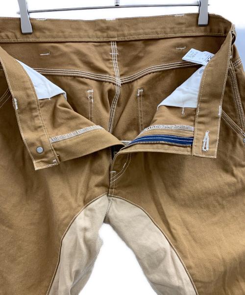 KOJIMA GENES（コジマジーンズ）KOJIMA GENES (コジマジーンズ) KOJIMA GENES　ペインターパンツ ブラウン×ベージュ サイズ:36の古着・服飾アイテム