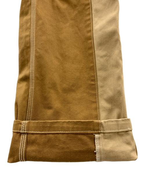 KOJIMA GENES（コジマジーンズ）KOJIMA GENES (コジマジーンズ) KOJIMA GENES　ペインターパンツ ブラウン×ベージュ サイズ:36の古着・服飾アイテム