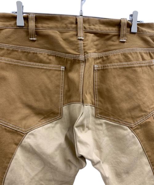 KOJIMA GENES（コジマジーンズ）KOJIMA GENES (コジマジーンズ) KOJIMA GENES　ペインターパンツ ブラウン×ベージュ サイズ:36の古着・服飾アイテム