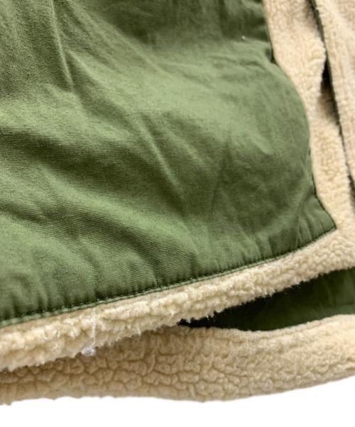 CAL O LINE（キャルオーライン）CAL O LINE (キャルオーライン) CAL O LINE　裏ボアベスト グリーン×ベージュ サイズ:Mの古着・服飾アイテム