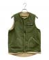 CAL O LINE（キャルオーライン）の古着「CAL O LINE　裏ボアベスト」｜グリーン×ベージュ